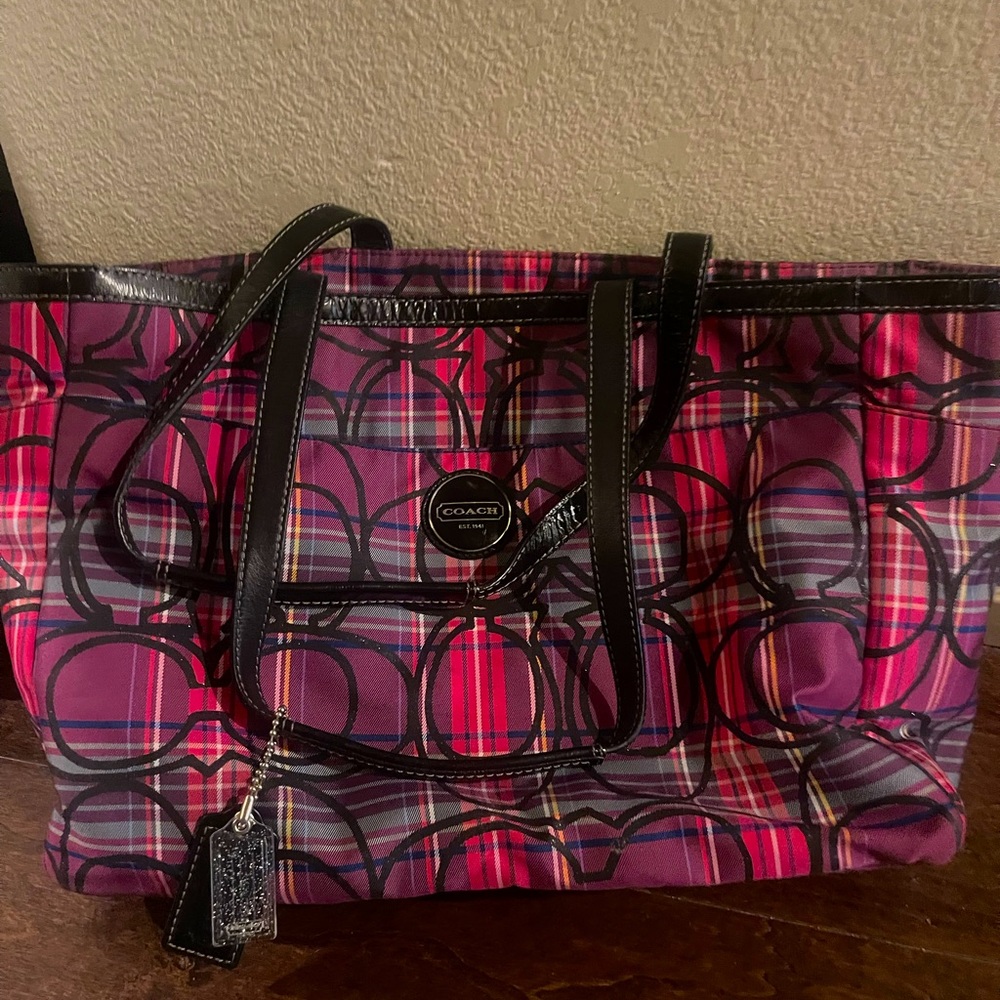Coach baby bag